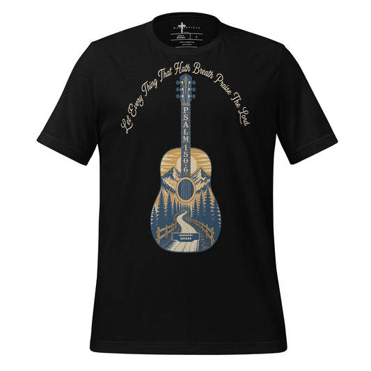 Let Everything that has Breath Guitar - Black - MasterPiece Shirts