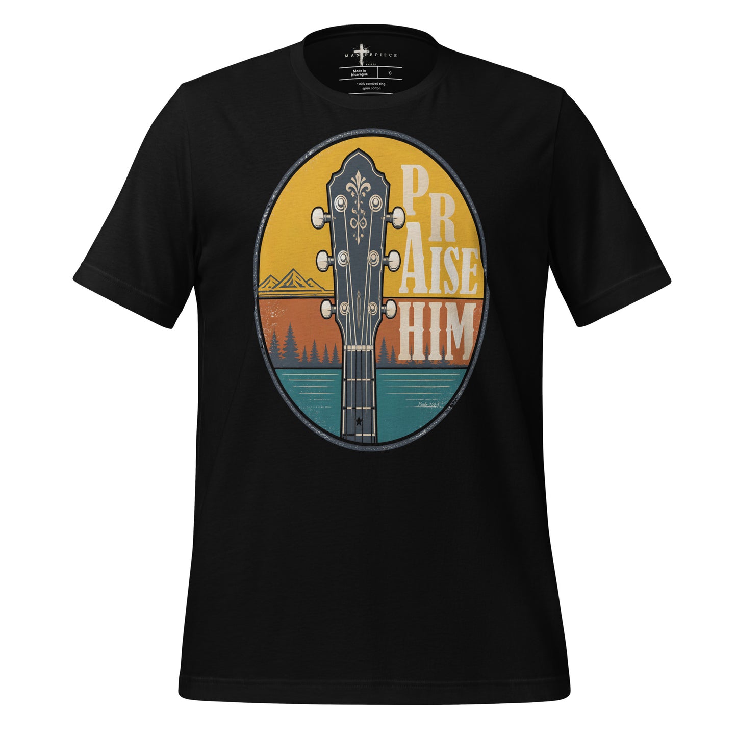 Praise Him Guitar - Black - MasterPiece Shirts