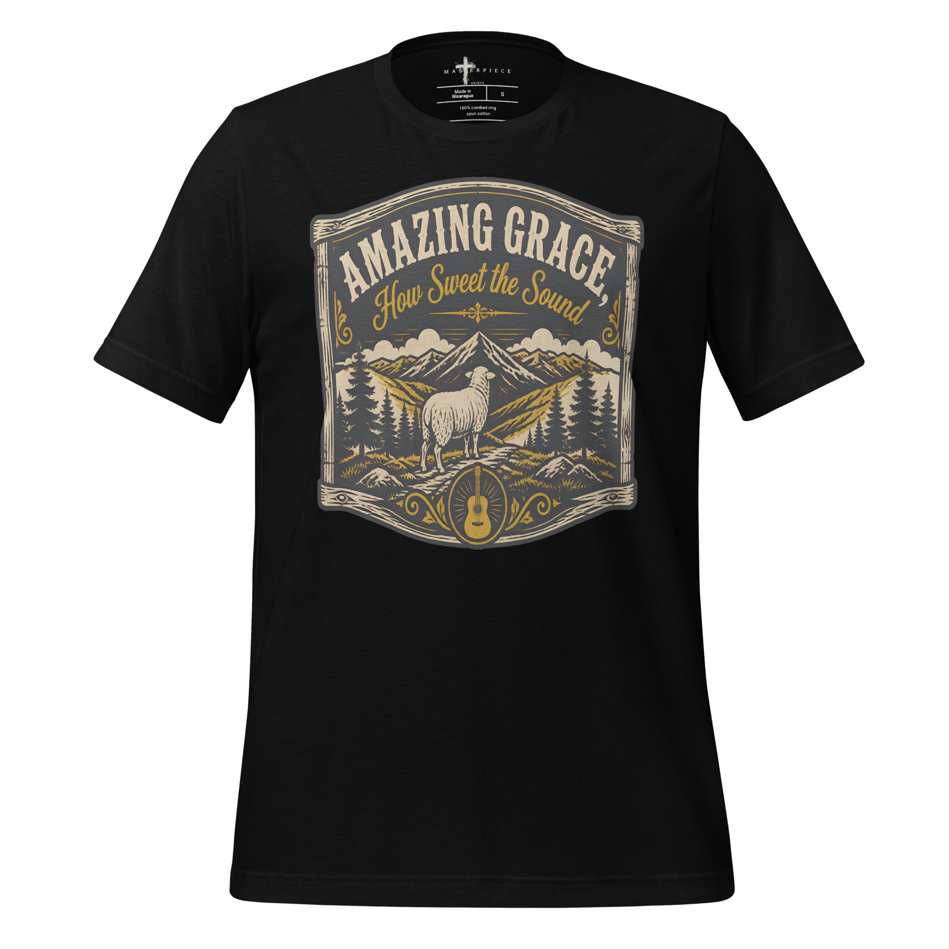 Amazing Grace How Sweet the Sound - Black - MasterPiece Shirts