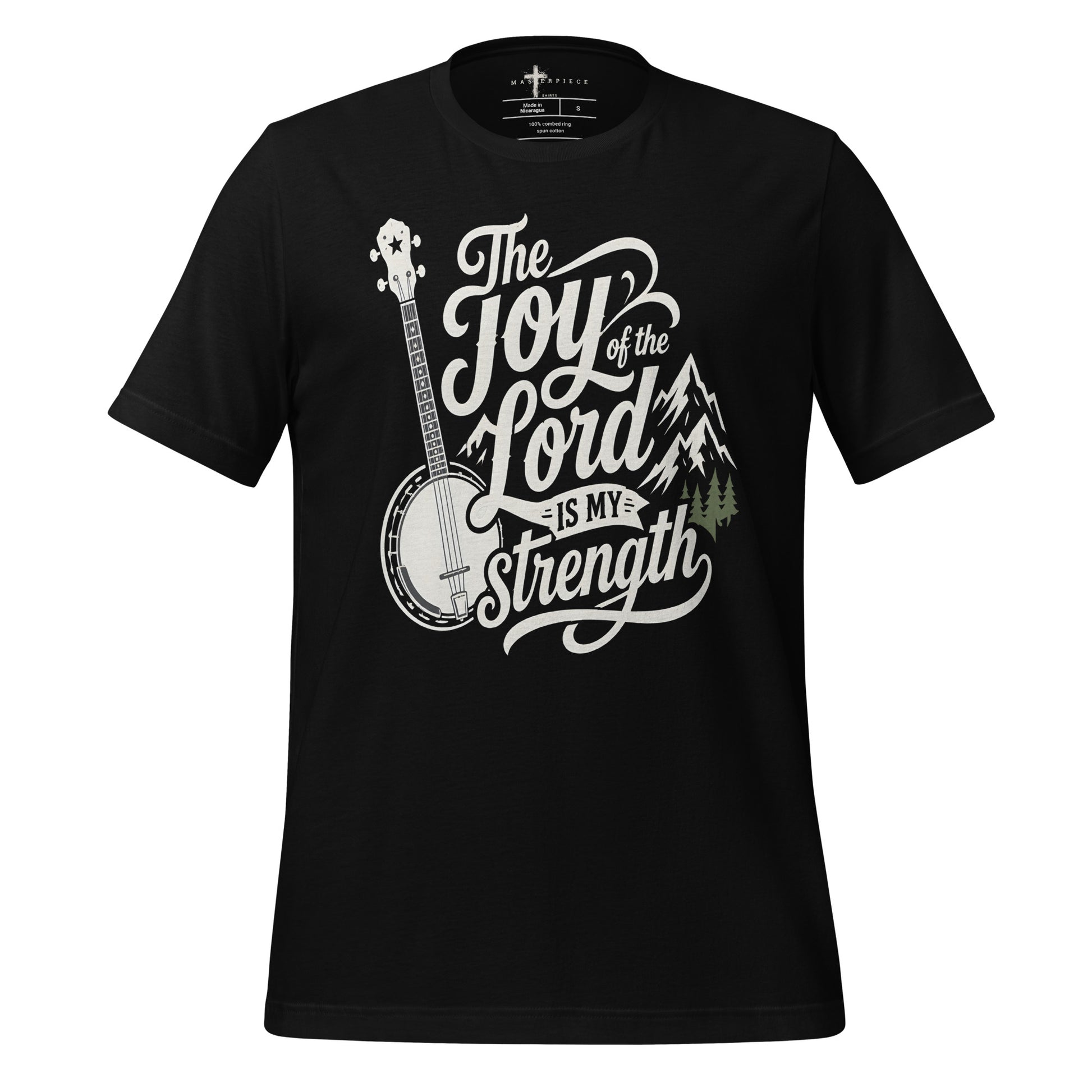 The Joy of the Lord is My Strength Banjo - Black - MasterPiece Shirts