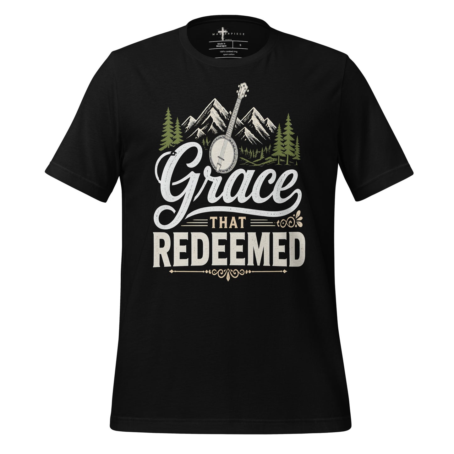 Grace That Redeemed Banjo - Black - MasterPiece Shirts
