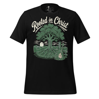 Rooted in Christ Mandolin - Black - MasterPiece Shirts