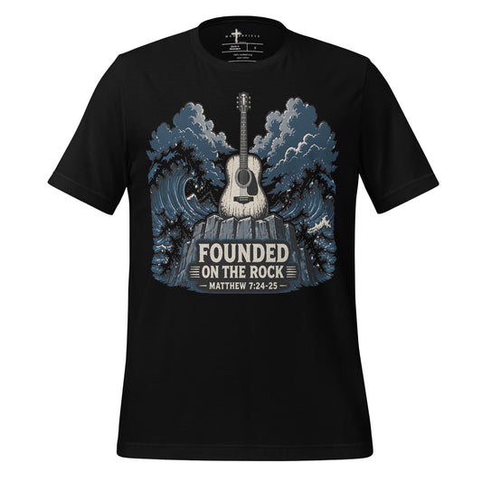 Founded on the Rock - Black - MasterPiece Shirts