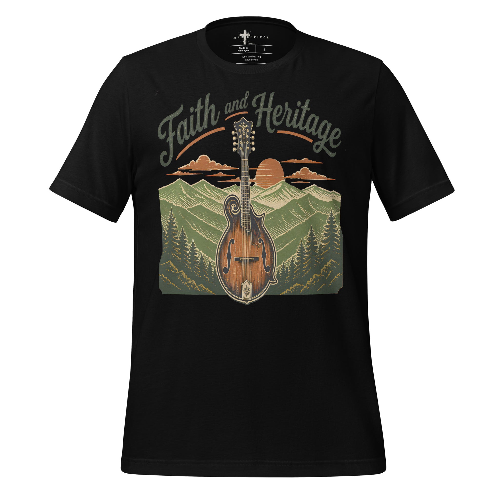 Faith and Heritage Mandolin - Black - MasterPiece Shirts