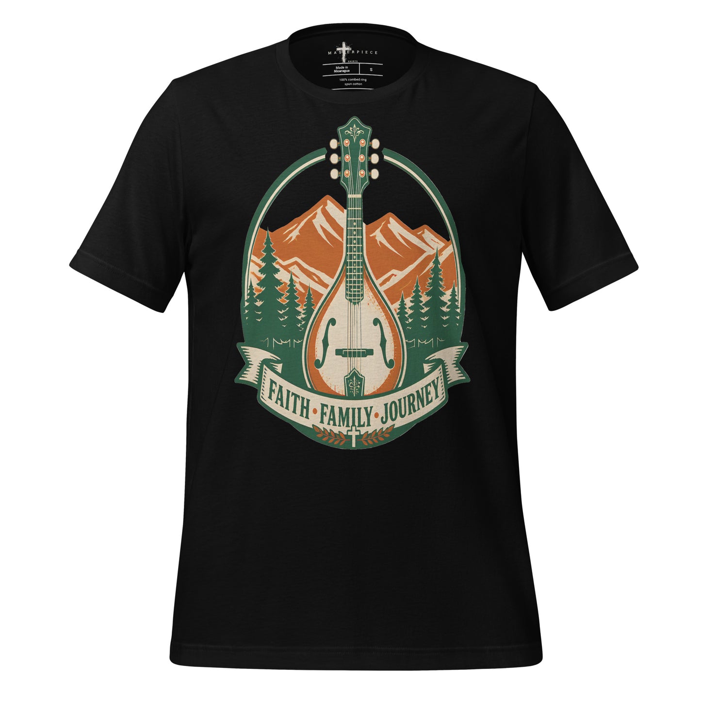 Faith Family Journey Mandolin - Black - MasterPiece Shirts