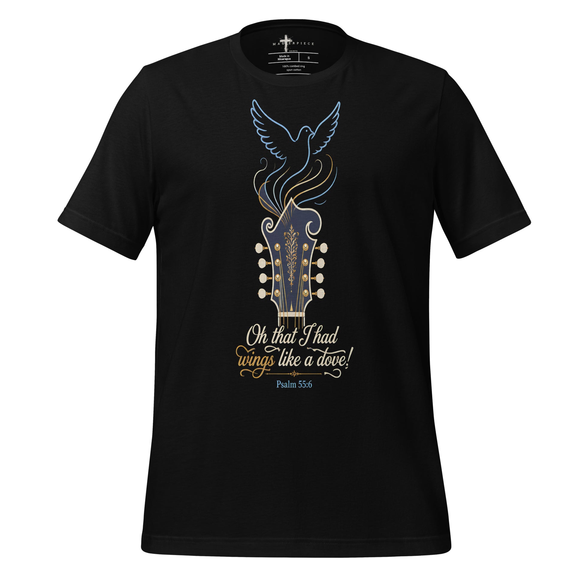 Wings like a Dove Mandolin - Black - MasterPiece Shirts