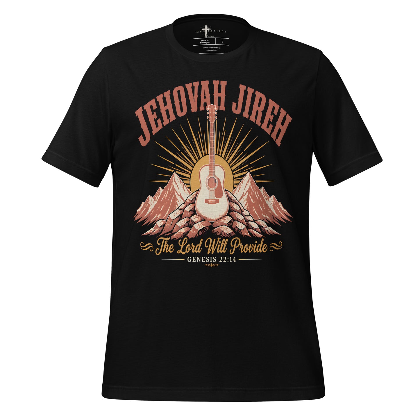 Jehovah Jireh Guiitar - Black - MasterPiece Shirts