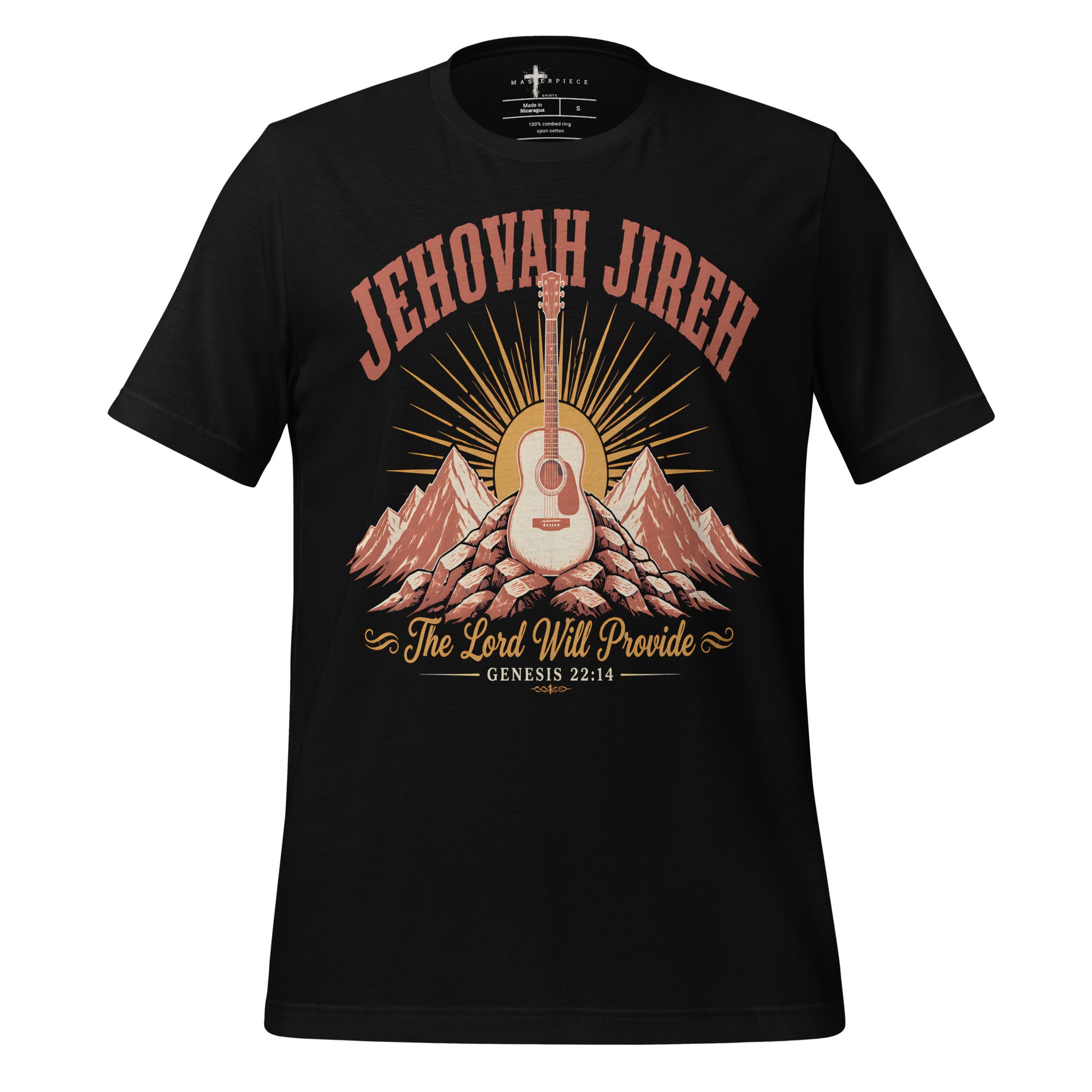 Jehovah Jireh Guiitar - Black - MasterPiece Shirts