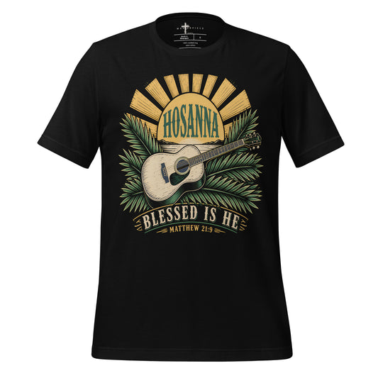 Hosanna Blessed is He Guitar - Black - MasterPiece Shirts