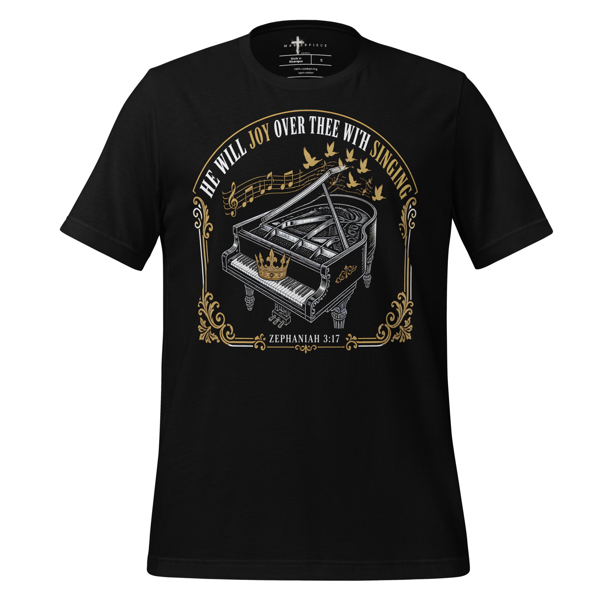 Joy with Singing Piano - Black - MasterPiece Shirts