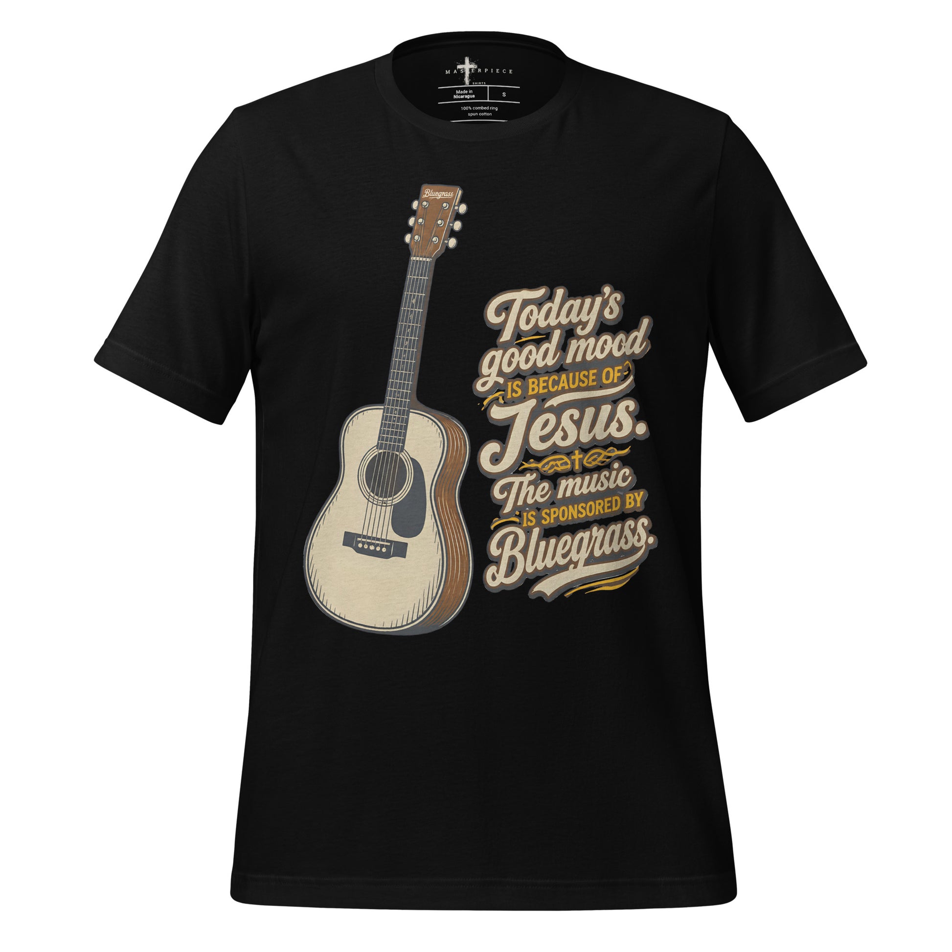 Todays Good Mood Guitar - Black - MasterPiece Shirts