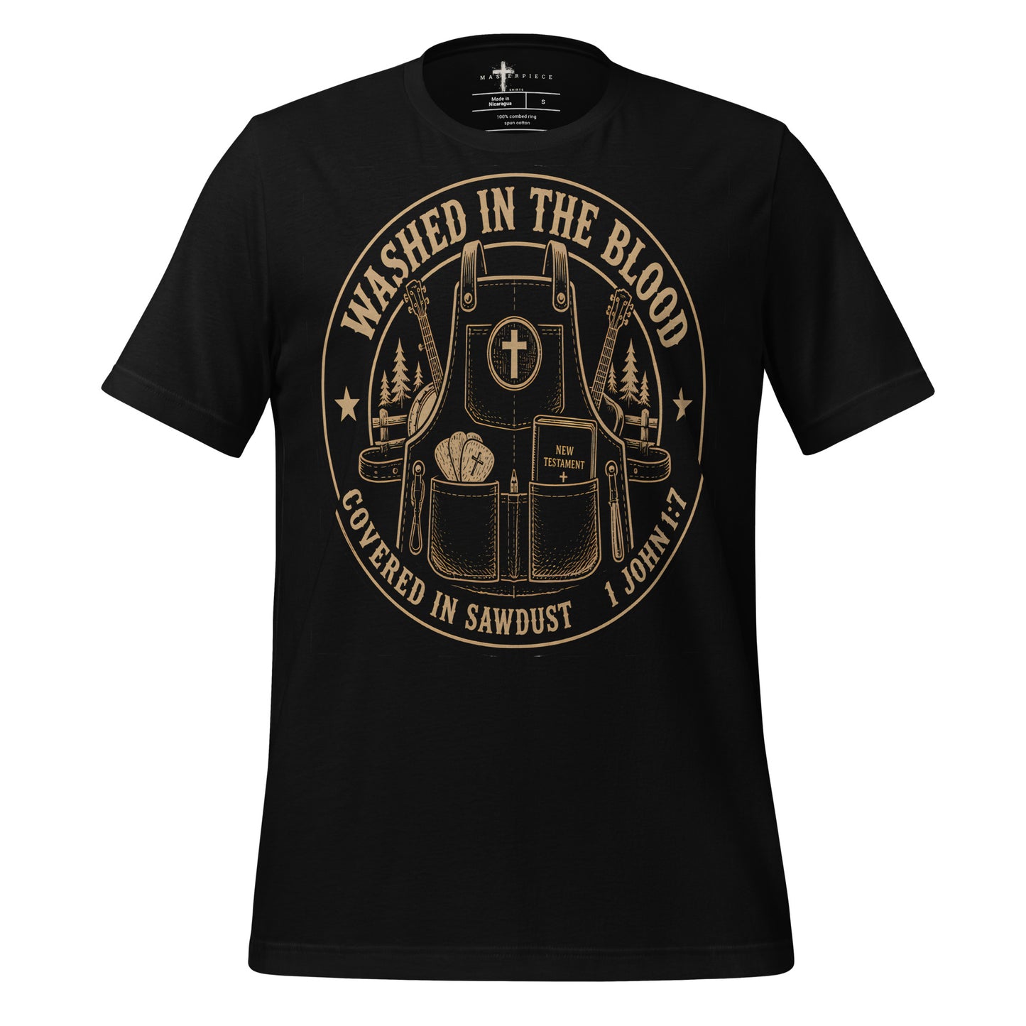 Washed in the Blood Covered in Saw Dust - Black - MasterPiece Shirts