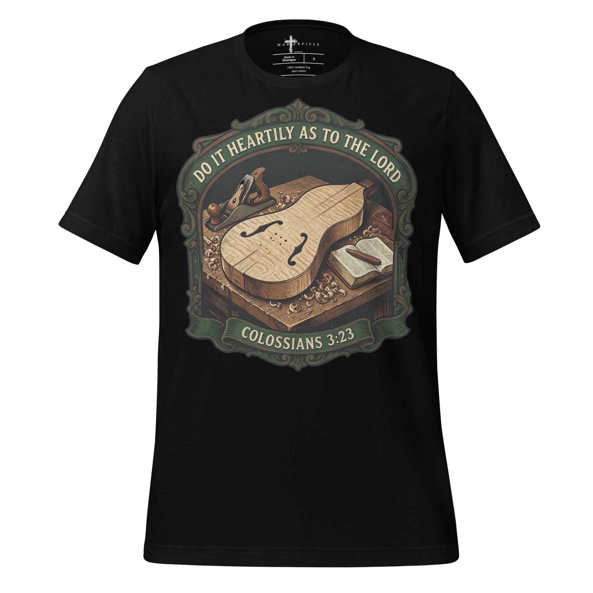 Heartily to the Lord Dulcimer - Black - MasterPiece Shirts