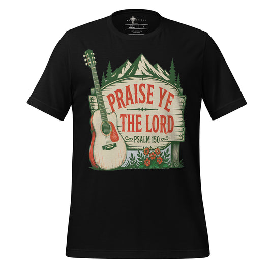 Praise Ye the Lord Guitar - Black - MasterPiece Shirts