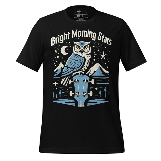 Bright Morning Stars Owl - Black - MasterPiece Shirts