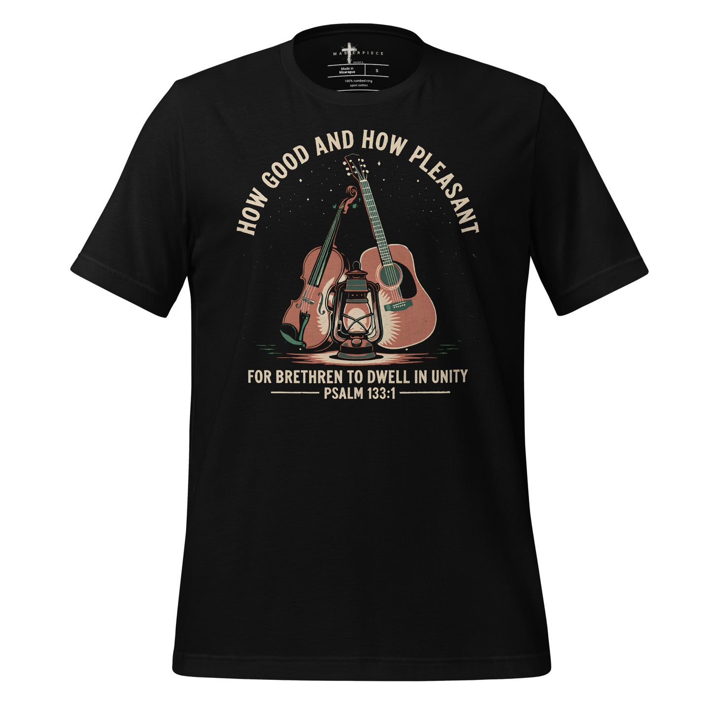 Brethren Guitar Fiddle Violin - Black - MasterPiece Shirts