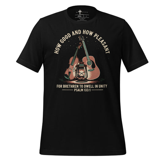 Brethren Guitar Fiddle Violin - Black - MasterPiece Shirts