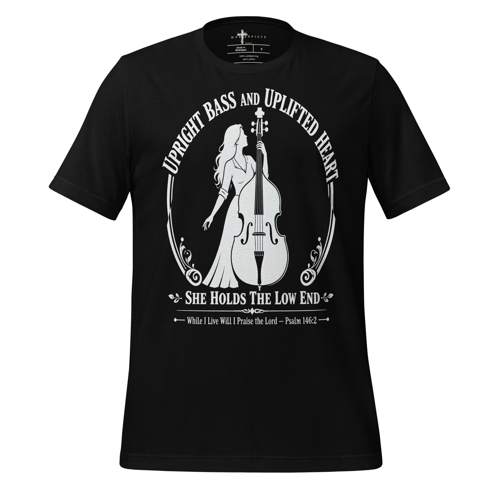 Upright Bass Female - Black - MasterPiece Shirts