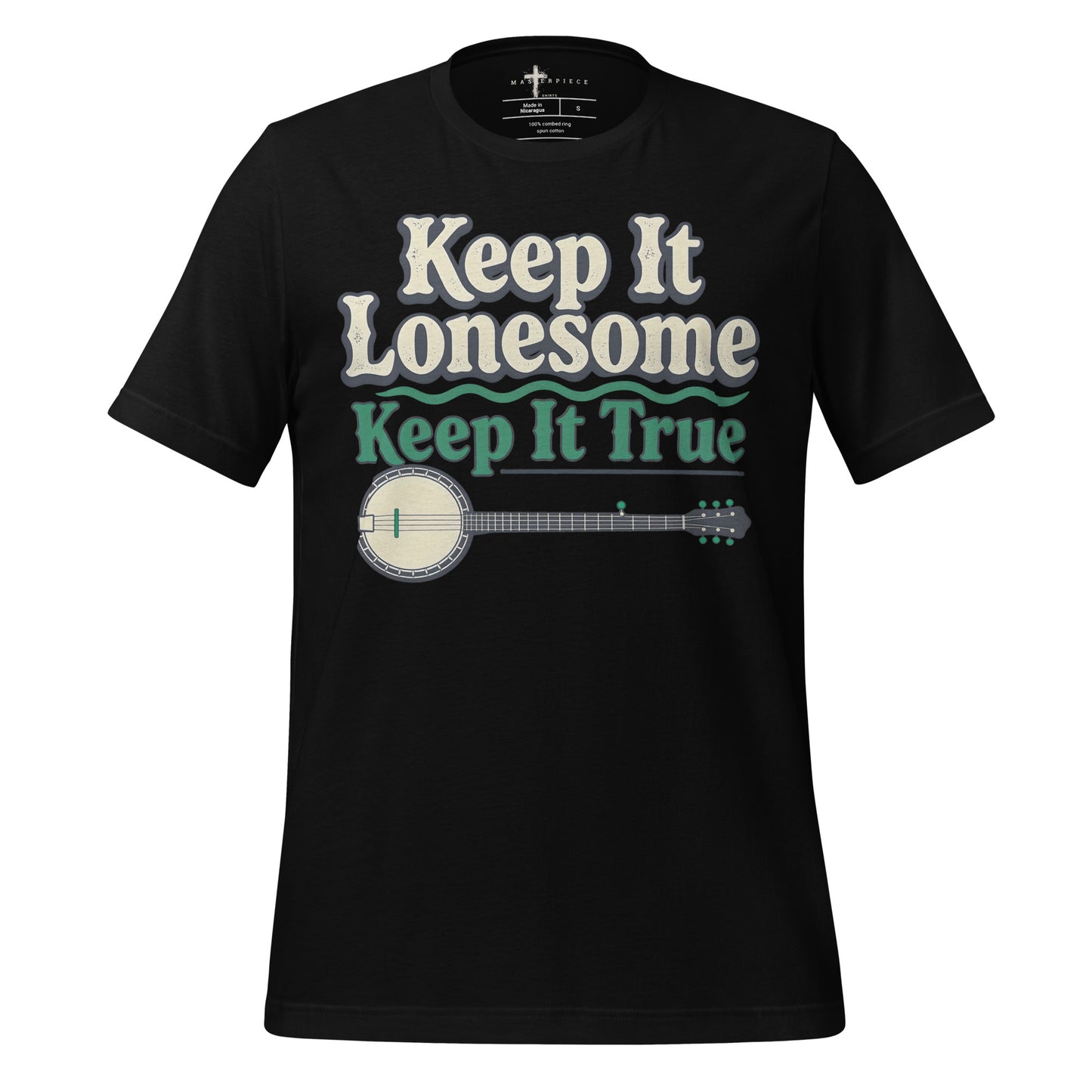 Keep it Lonesome Banjo - Black - MasterPiece Shirts
