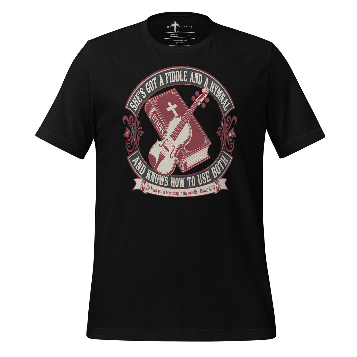 Fiddle Hymnal - Black - MasterPiece Shirts