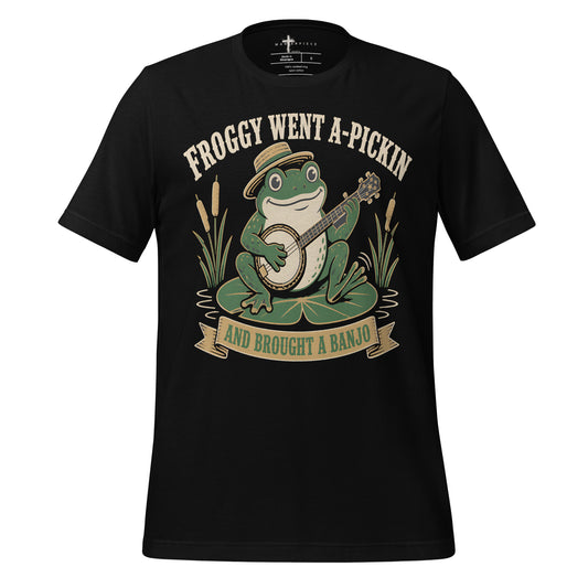 Frog Pickin Banjo - Black - MasterPiece Shirts