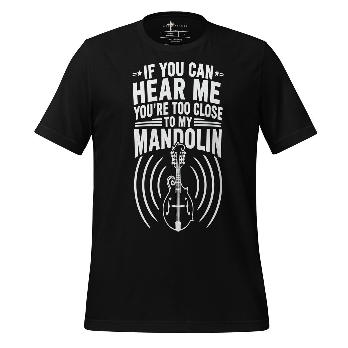 Too Close Mandolin - Black - MasterPiece Shirts