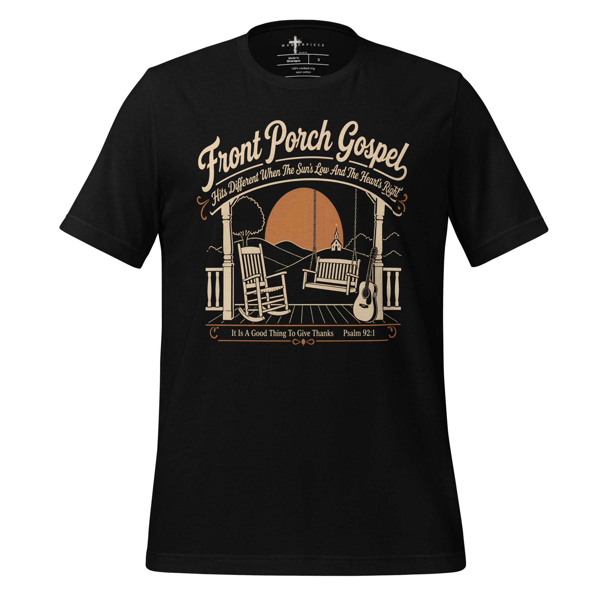 Front Porch Gospel - Black - MasterPiece Shirts
