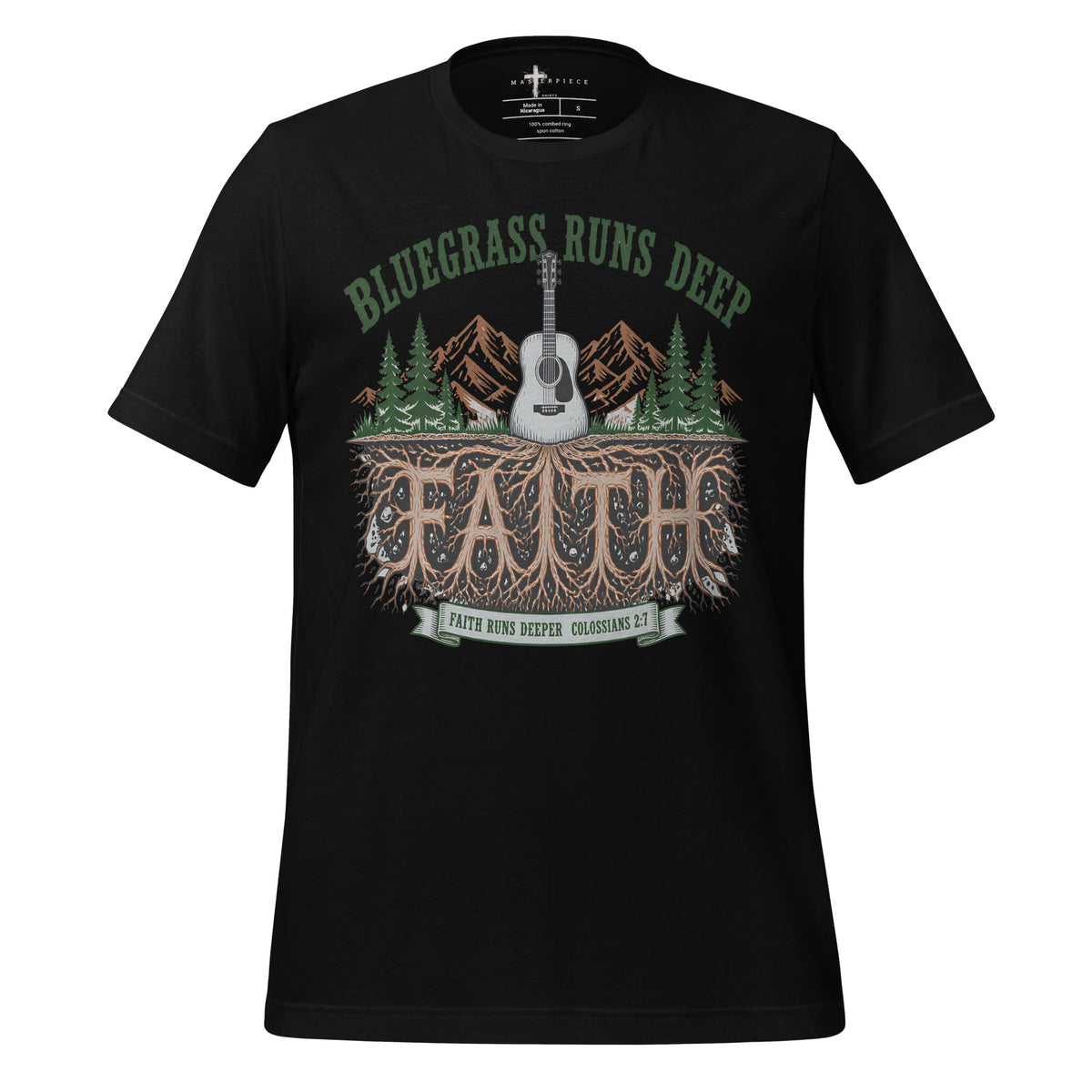Bluegrass and Faith Run Deep - Black - MasterPiece Shirts