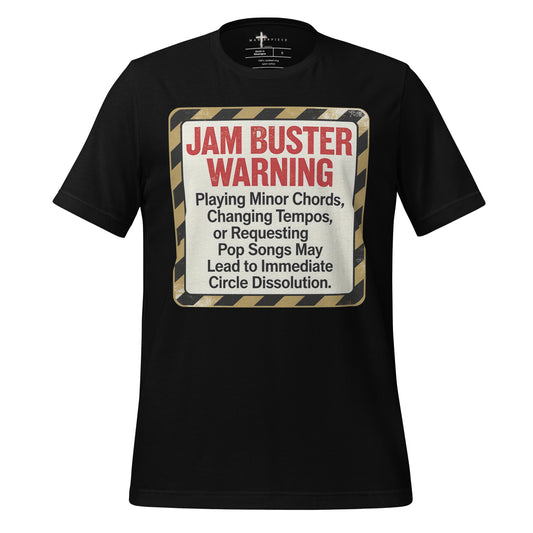 Jam Buster Warning - Black - MasterPiece Shirts