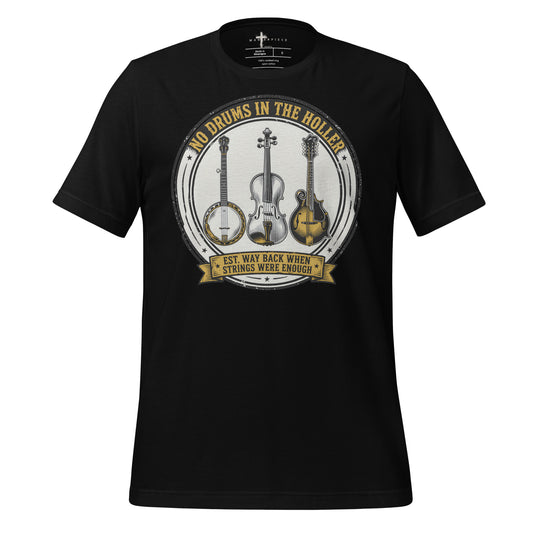 No Drums Since Way Back - Black - MasterPiece Shirts