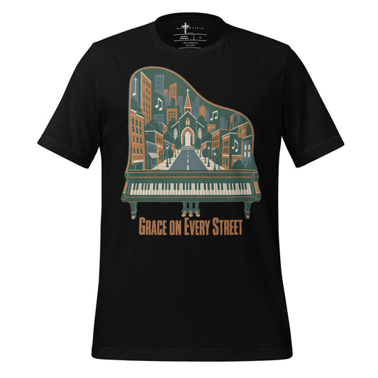 Grace Street Piano - Black - MasterPiece Shirts