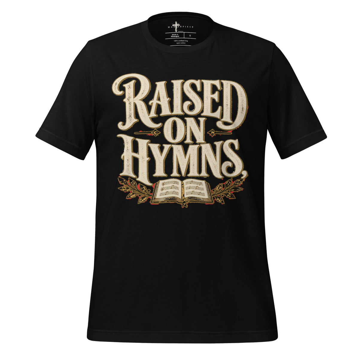Raised on Hymns - Black - MasterPiece Shirts