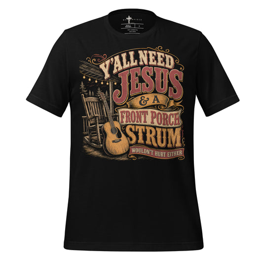 Y'all Need Jesus Guitar - Black - MasterPiece Shirts