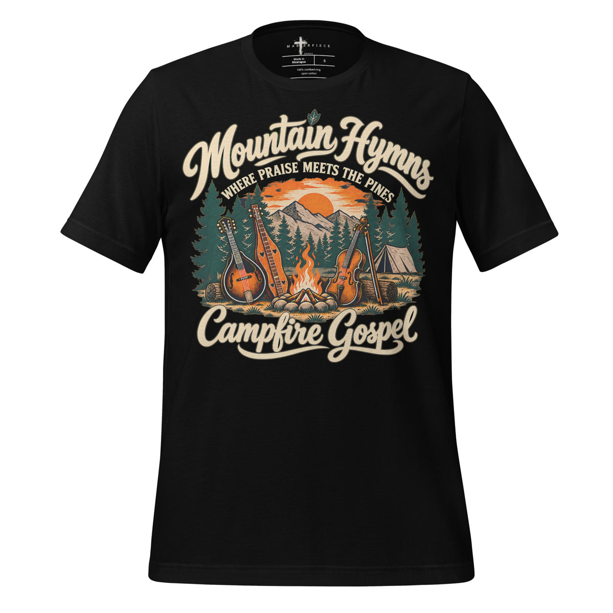 Mountain Hymns Gospel - Black - MasterPiece Shirts