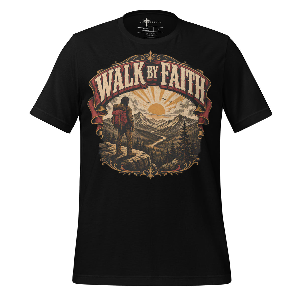 Walk by Faith - Black - MasterPiece Shirts