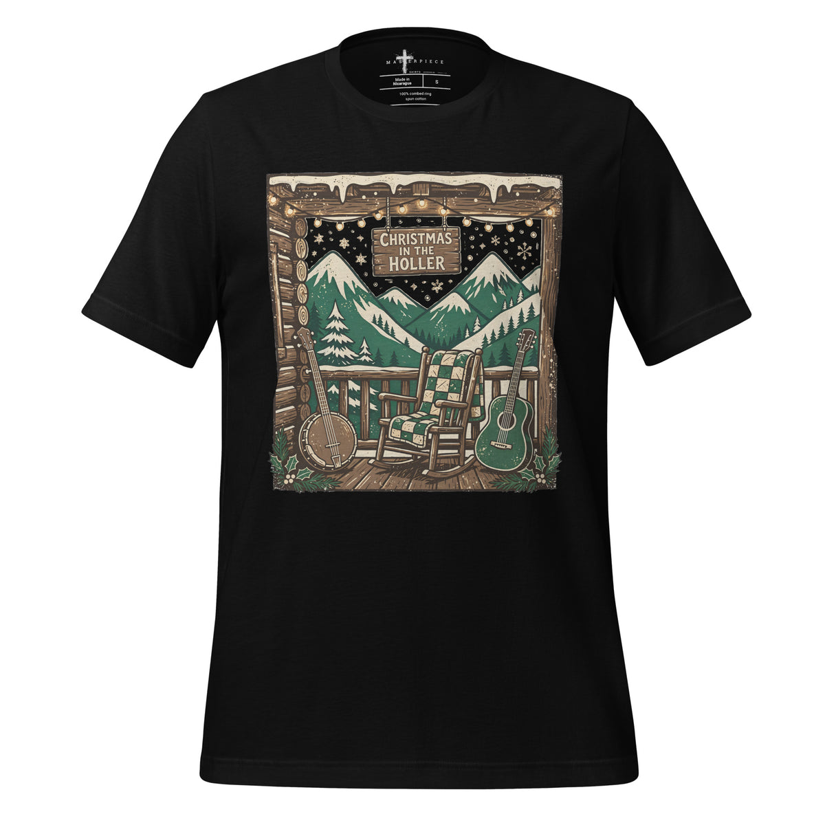 Christmas in the Holler - Black - MasterPiece Shirts