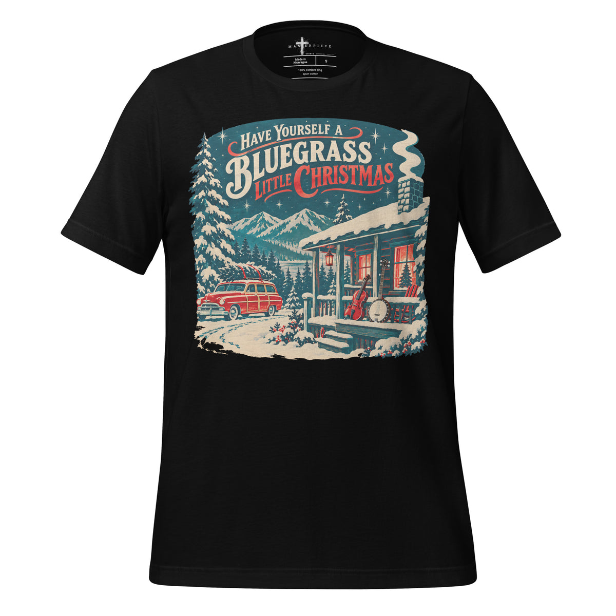 Bluegrass Christmas - Black - MasterPiece Shirts