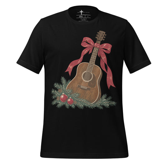 Christmas Guitar - Black - MasterPiece Shirts