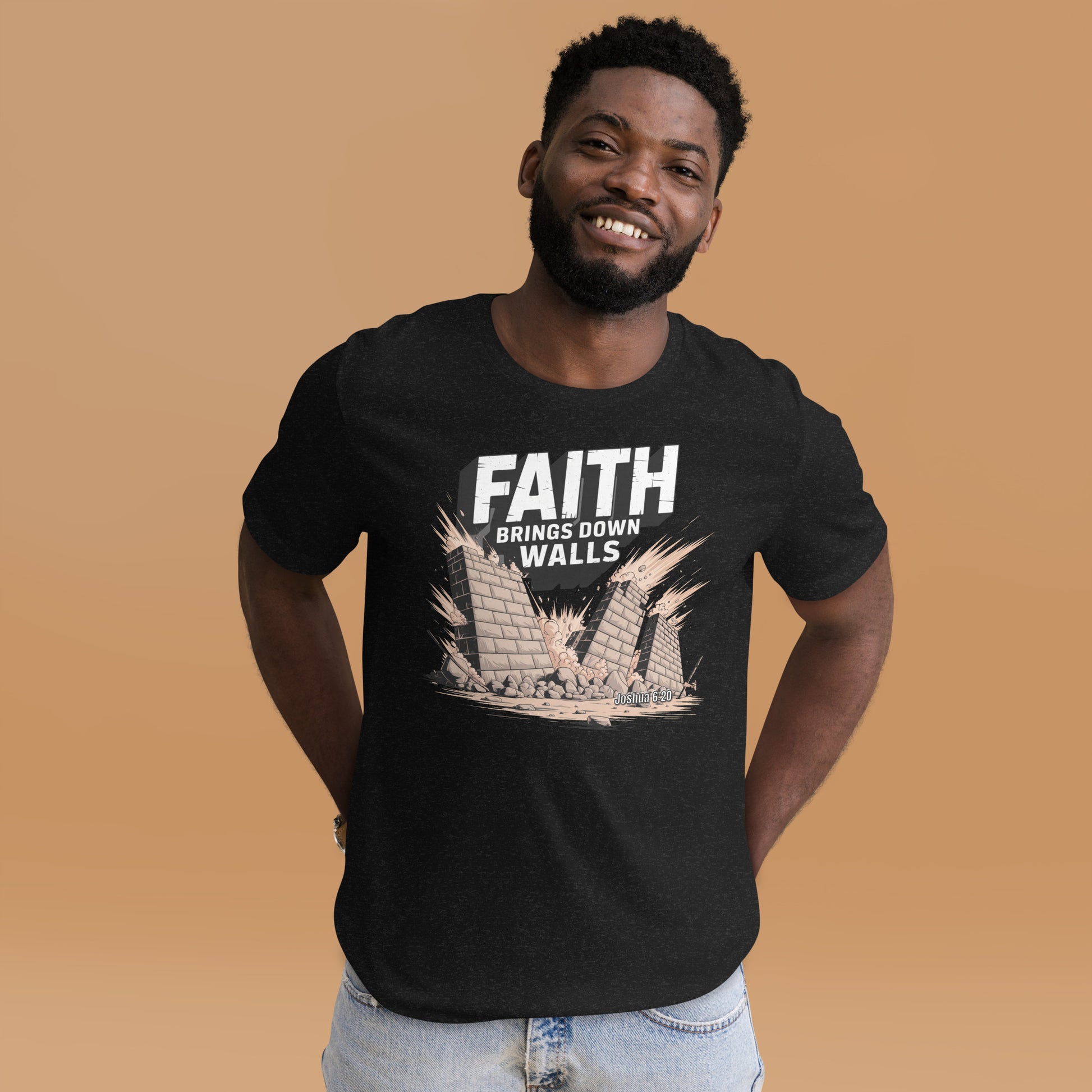 Faith Brings Down Walls  Christian Bible Verse T-Shirt