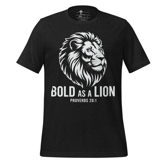 Bold as a Lion  Christian Bible Verse T-Shirt