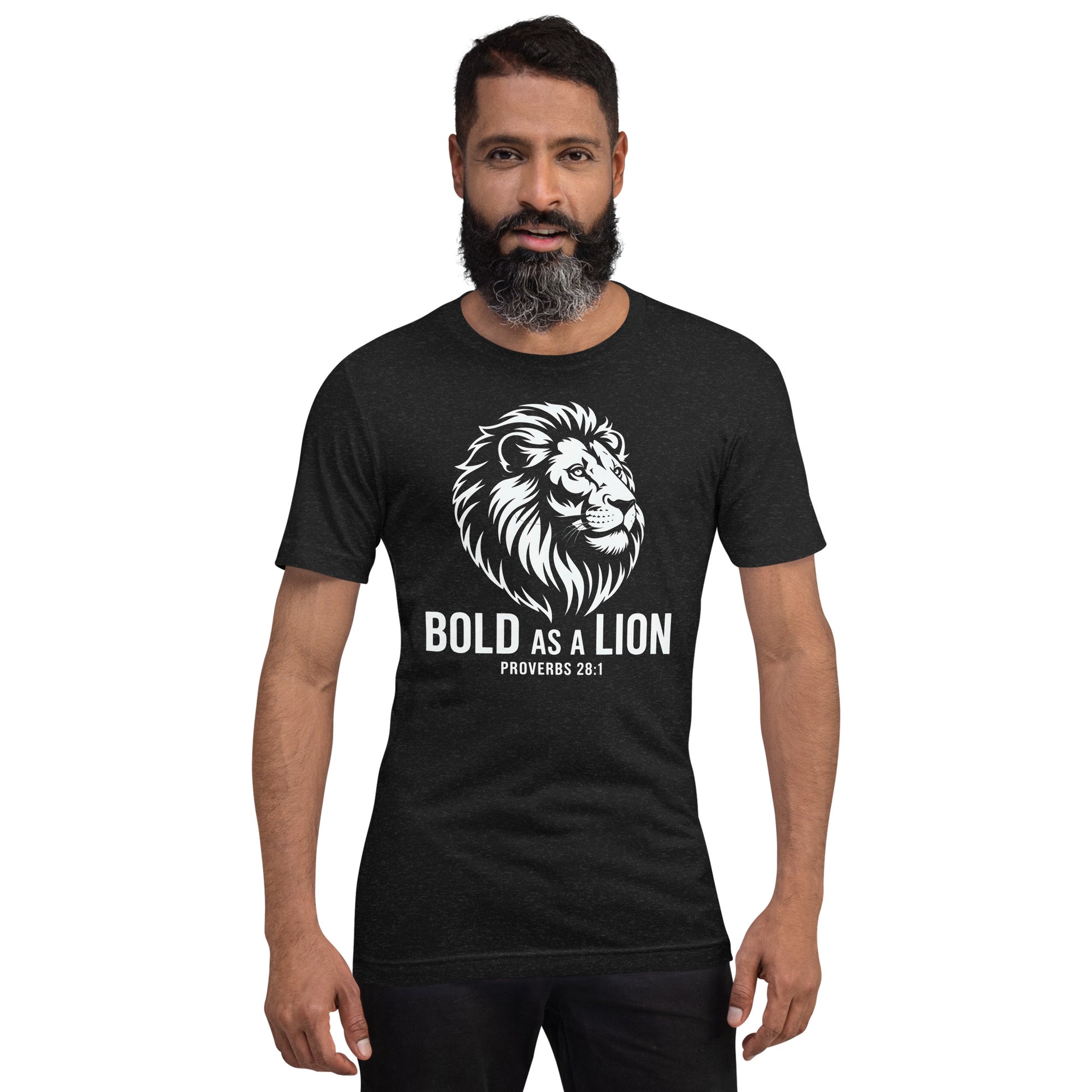 Bold as a Lion  Christian Bible Verse T-Shirt
