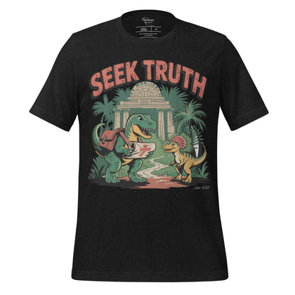 Seek Truth Dinosaur  Christian Bible Verse T-Shirt