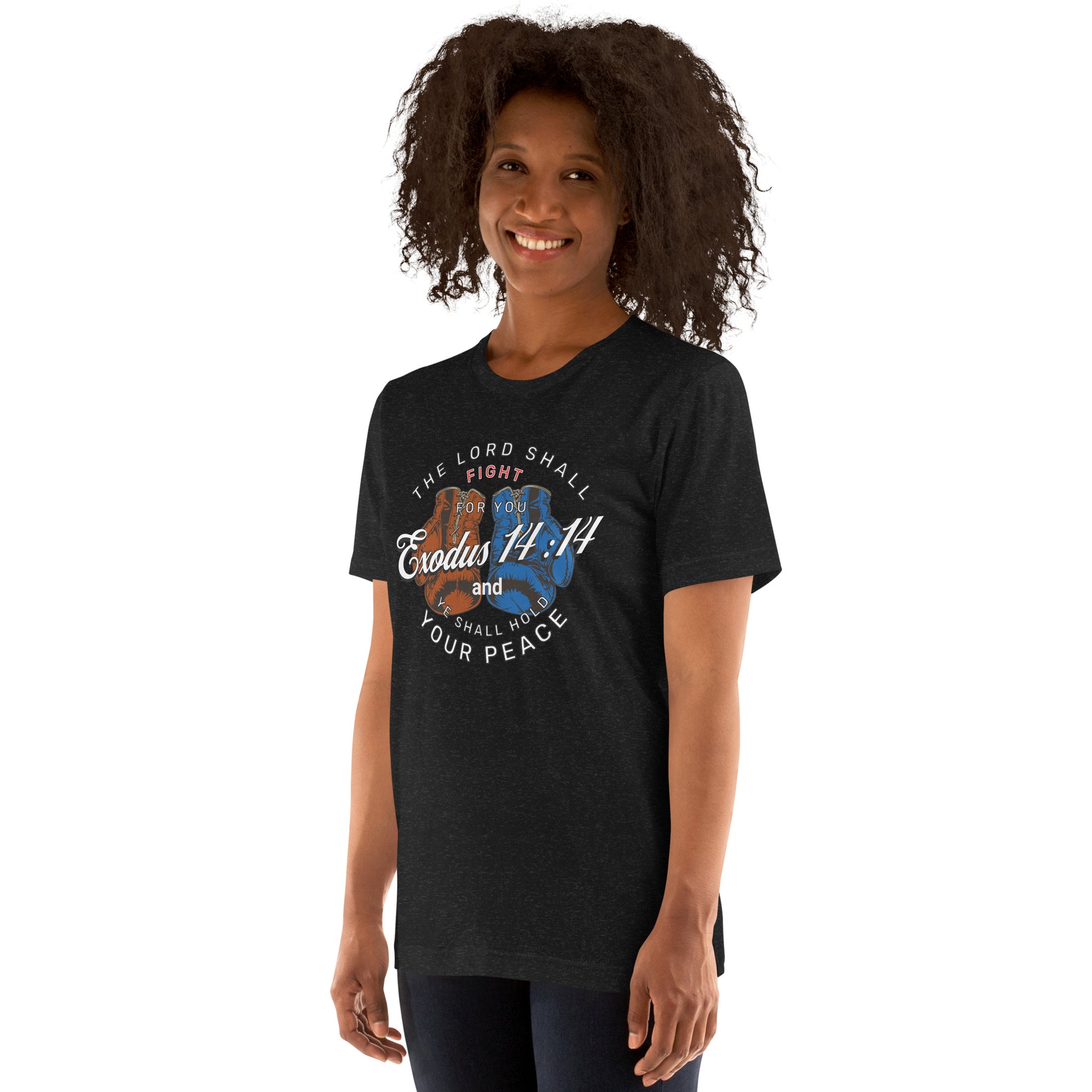 Exodus 14:14 Lord Fight Boxing Christian T-Shirt
