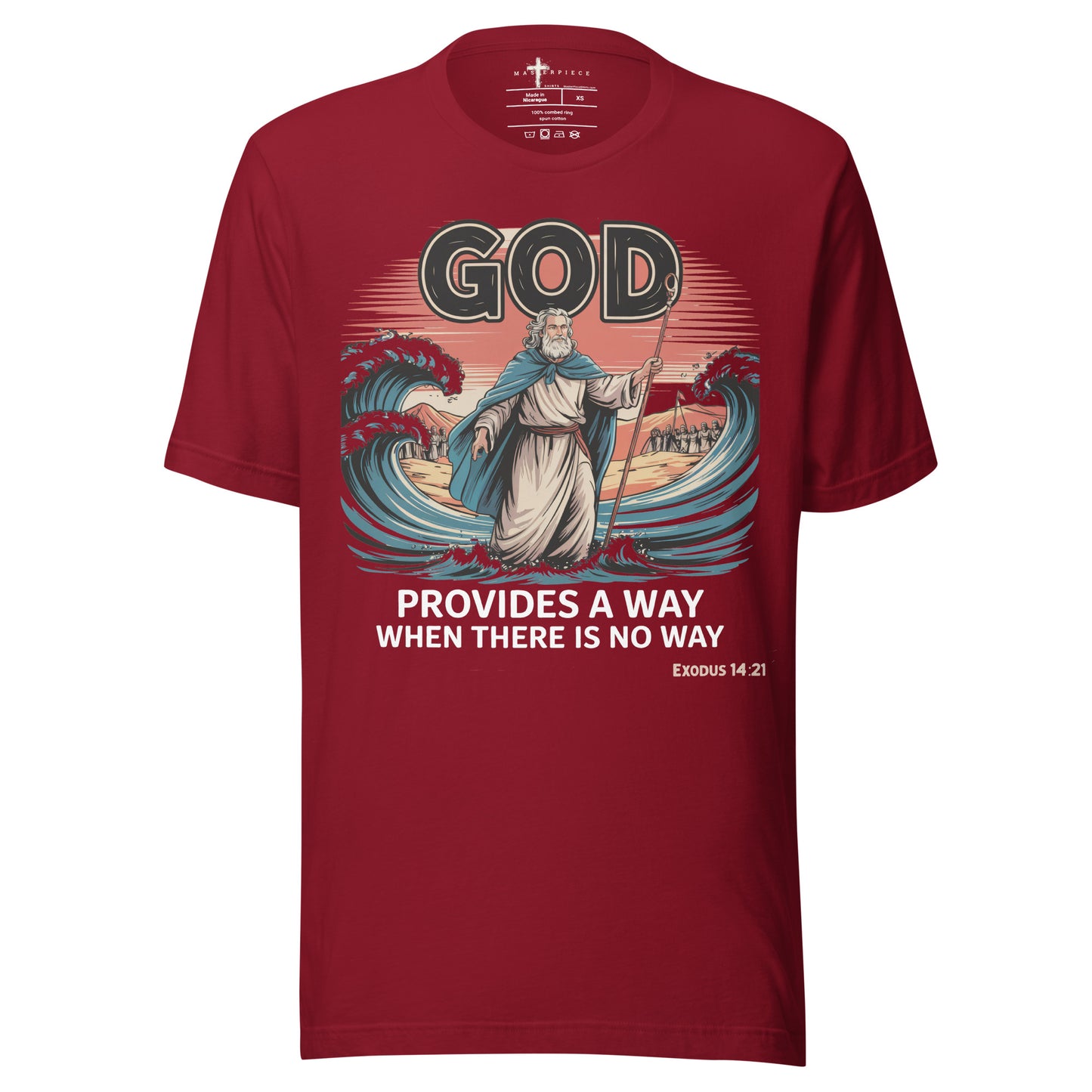 God Provides a Way  Christian Bible Verse T-Shirt
