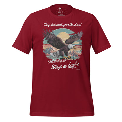 Mount up with Wings of Eagles  Christian Bible Verse T-Shirt