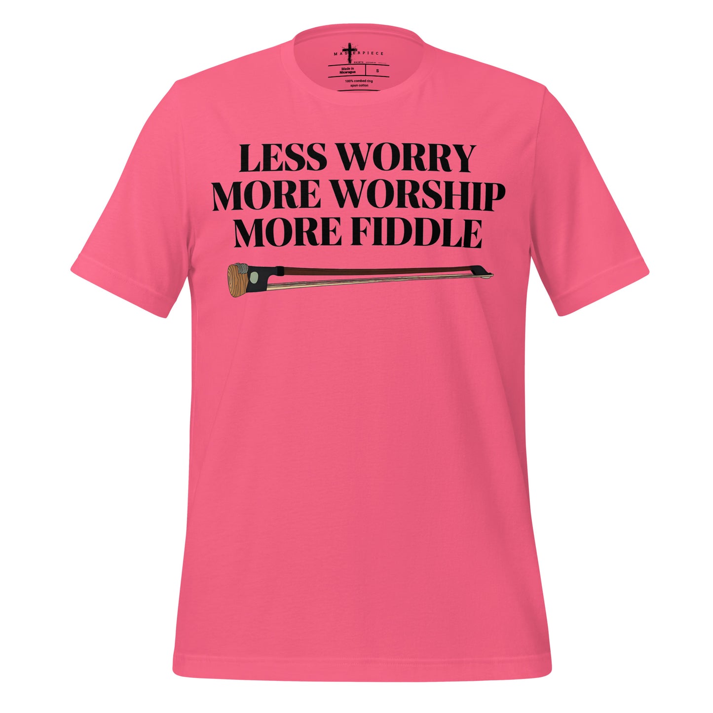 Less Worry More Fiddle - Pink - MasterPiece Shirts