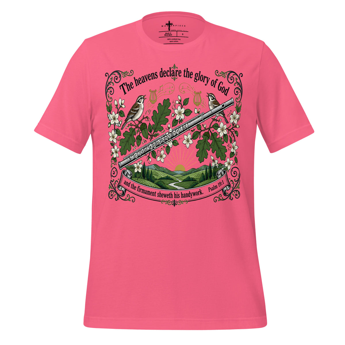 Heavens Declare Flute Harp - Pink - MasterPiece Shirts
