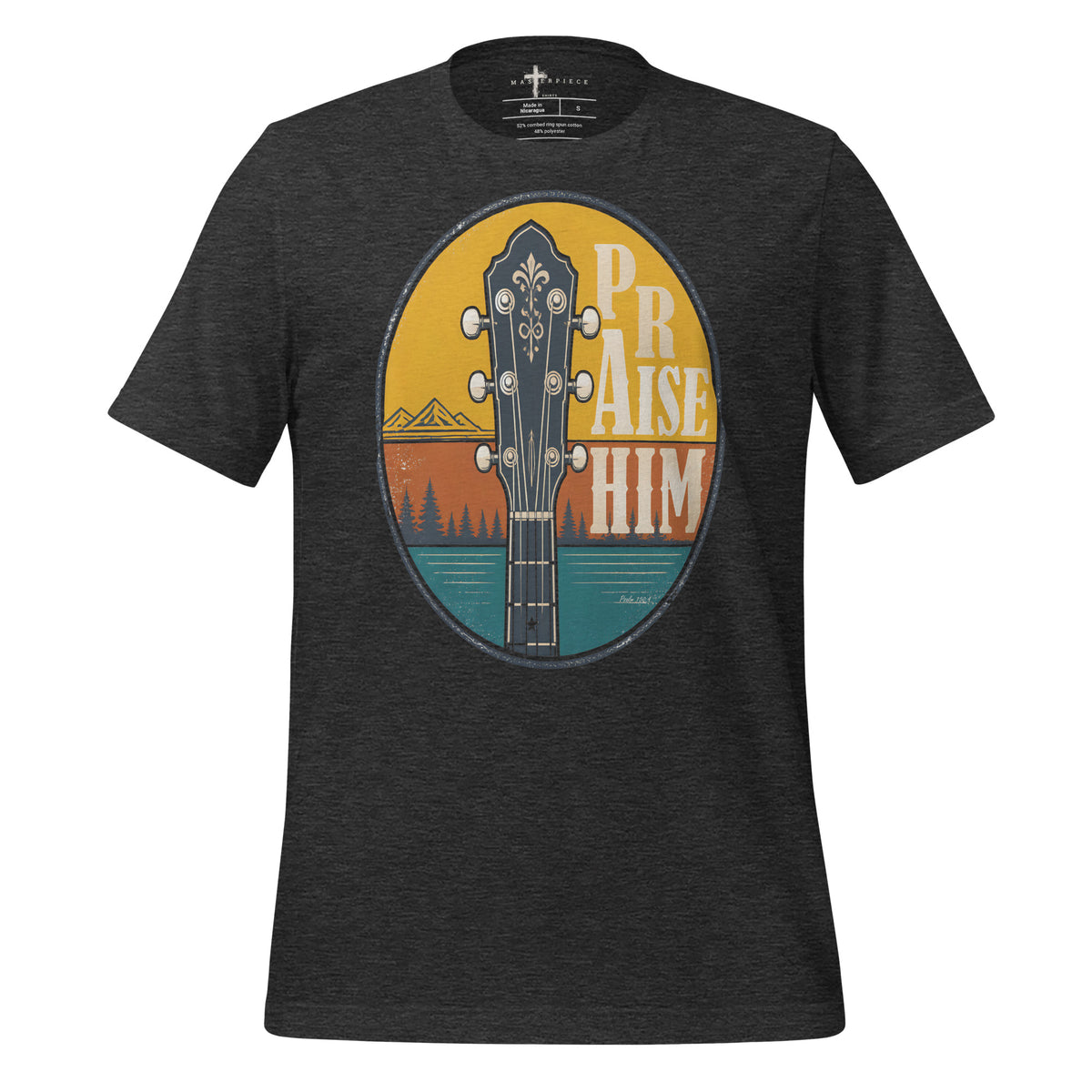 Praise Him Guitar - Grey - MasterPiece Shirts