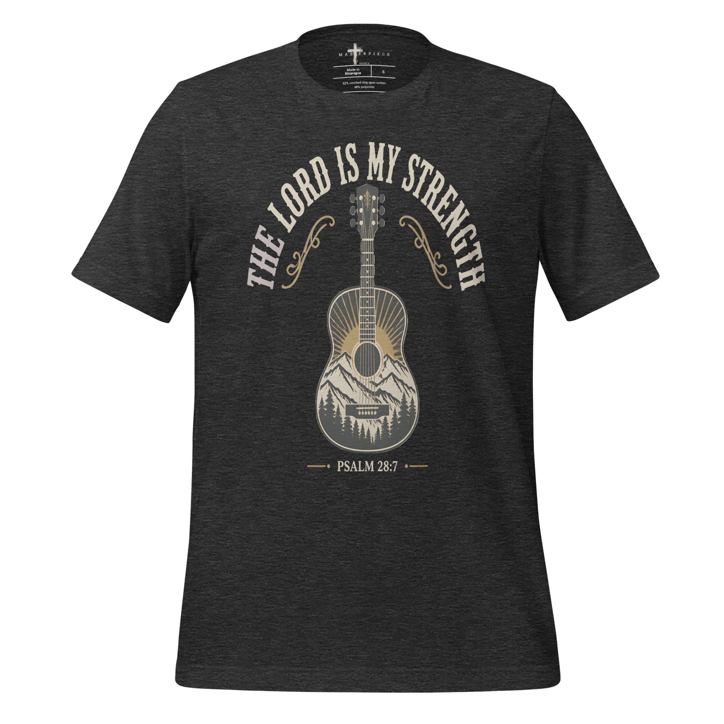 The Lord is My Strength Guitar - Grey - MasterPiece Shirts
