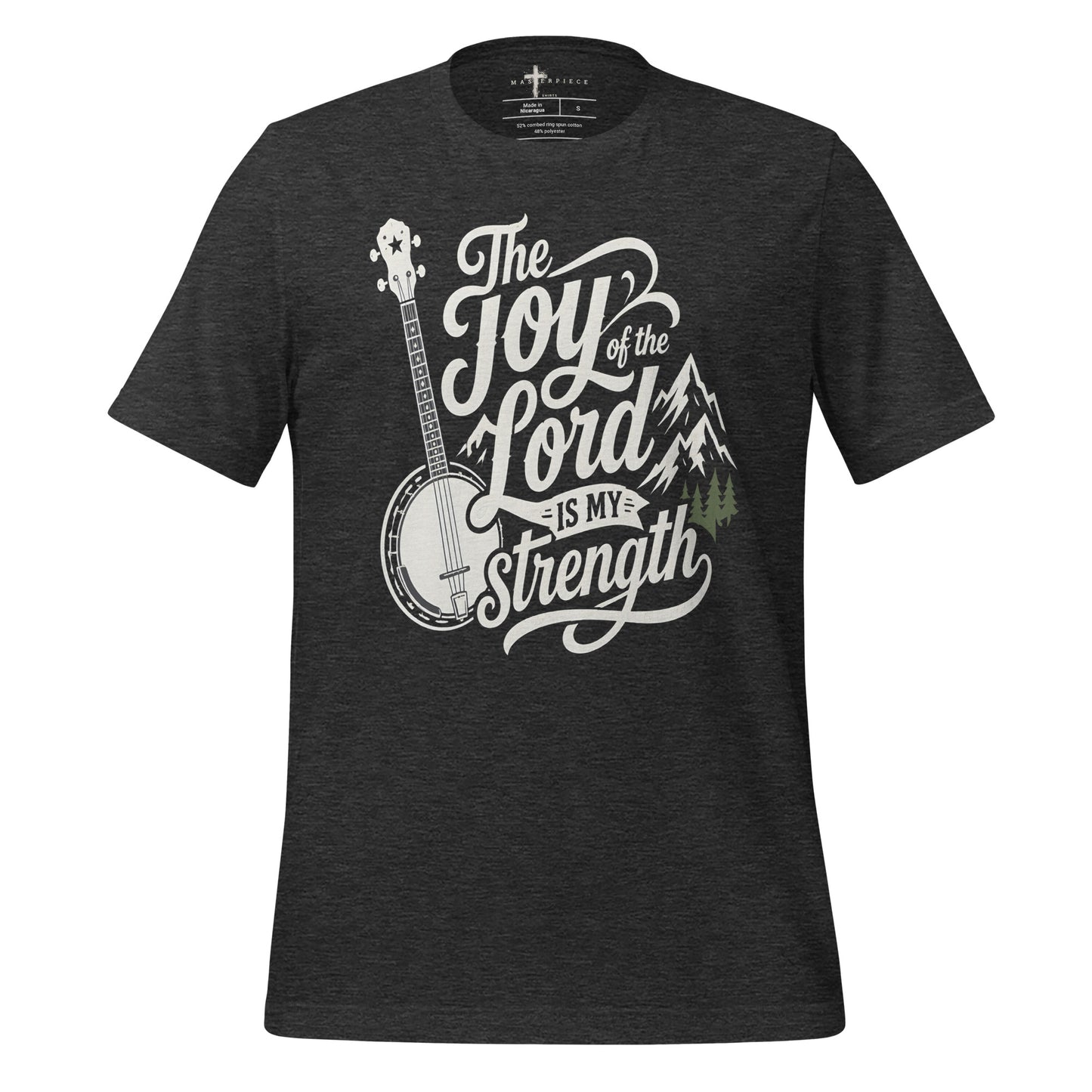 The Joy of the Lord is My Strength Banjo - Grey - MasterPiece Shirts
